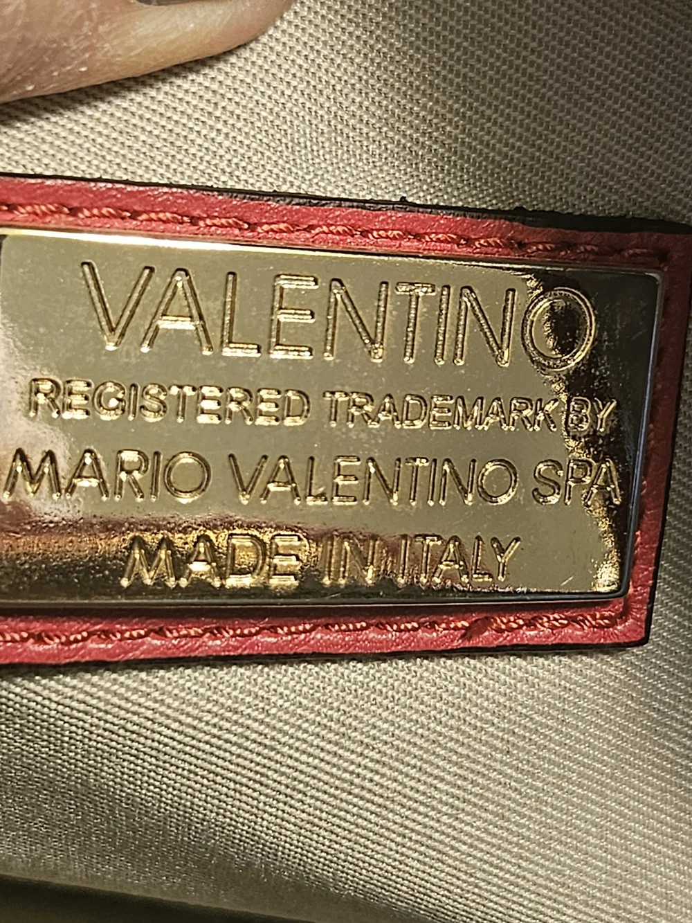 Mario Valentino Mia Camera Bag Crossbody with Tassel Red